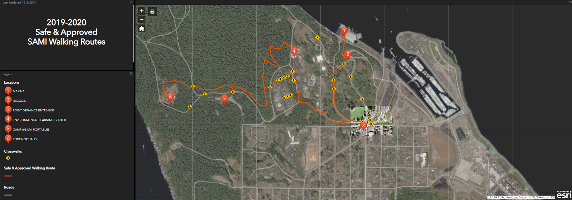 Safe Walking Routes Map